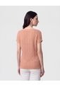 Camiseta En Tejido De Punto Calado   Para Mujer Rosa Patprimo de Patprimo