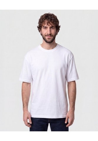 Camiseta Premium Cuello Grueso   Para Hombre Blanco Patprimo Patprimo