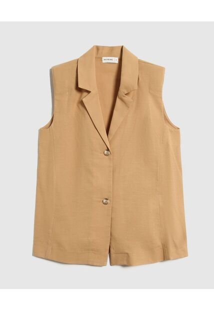 Chaleco Para Mujer Plano Color Café Marca Patprimo #30250045