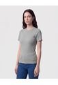 Camiseta Ajustada Texturizada   Para Mujer Verde Patprimo de Patprimo
