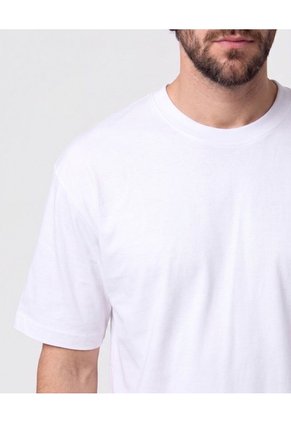 Camiseta Premium Cuello Grueso   Para Hombre Blanco Patprimo