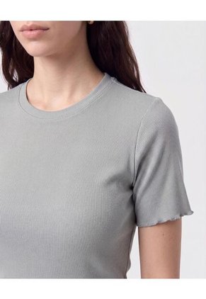 Camiseta Ajustada Texturizada Para Mujer Verde Patprimo