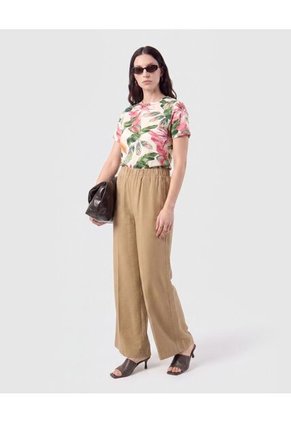Camiseta Clásica Manga Corta Para Mujer Verde Patprimo