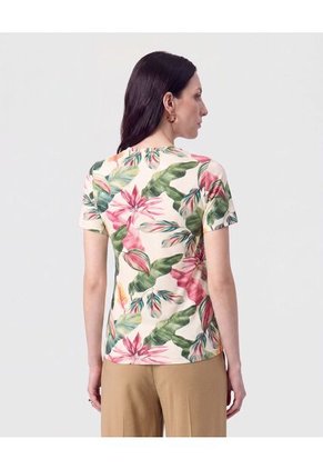 Camiseta Clásica Manga Corta Para Mujer Verde Patprimo