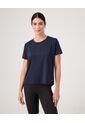 Camiseta Cola De Pato Texturizada  Para Mujer Azul Patprimo de Patprimo