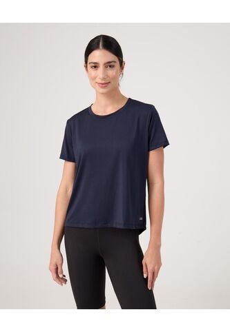 Camiseta Cola De Pato Texturizada  Para Mujer Azul Patprimo Patprimo