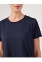 Camiseta Cola De Pato Texturizada  Para Mujer Azul Patprimo de Patprimo
