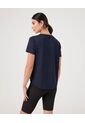 Camiseta Cola De Pato Texturizada  Para Mujer Azul Patprimo de Patprimo