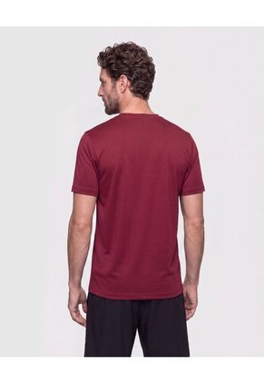 Camiseta Manga Corta Texturizada  Para Hombre Vino Patprimo
