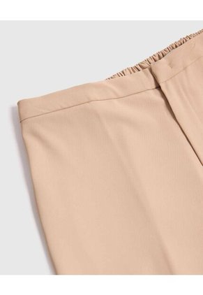 Pantalón Recto Con Quiebre Marcado  Curvy  Para Mujer Café Patprimo