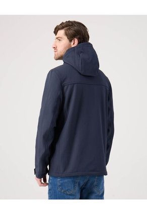 Chaqueta Unicolor Con Bolsillo En Frente Para Hombre Azul Patprimo