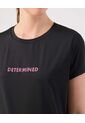 Camiseta Deportiva Con Estampado   Para Mujer Negro Patprimo de Patprimo