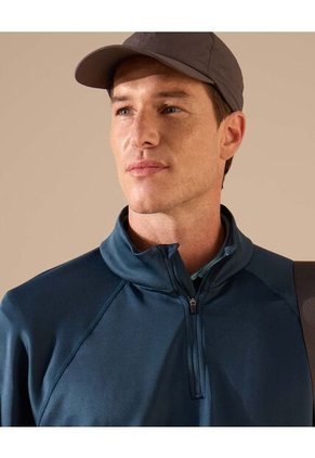 Buzo Unicolor Cuello Alto Para Hombre Verde Patprimo