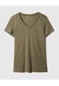 Camiseta Deportiva Cuello En V  Para Mujer Verde Patprimo de Patprimo