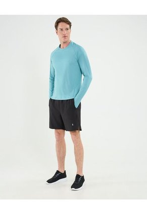 Camiseta Manga Larga Con Cuello Redondo Para Hombre Verde Patprimo
