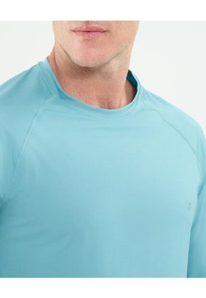 Camiseta Manga Larga Con Cuello Redondo Para Hombre Verde Patprimo