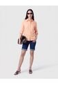 Camisa Con Unicolor Manga Larga   Para Mujer Naranja Patprimo de Patprimo