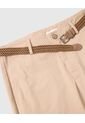Bermuda Tipo Chino Con Cinturón   Para Hombre Café Patprimo de Patprimo