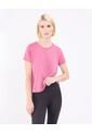 Camiseta Texturizada   Para Mujer Rosado Patprimo de Patprimo
