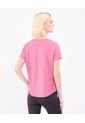 Camiseta Texturizada   Para Mujer Rosado Patprimo de Patprimo