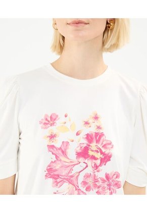 Camiseta Para Mujer Manga Corta Color Crema Marca Patprimo #30093656