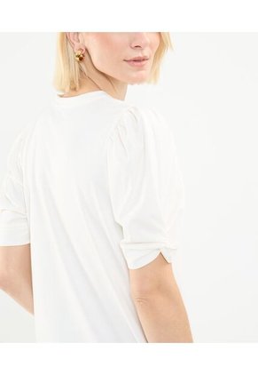 Camiseta Para Mujer Manga Corta Color Crema Marca Patprimo #30093656