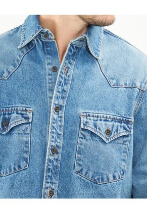 Camisa Para Hombre  Color Azul  Marca Patprimo #44013051