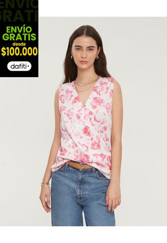 Blusa Para Mujer Manga Sisa Color Rosa Marca Patprimo #30123202 Patprimo