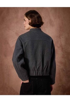 Chaqueta Para Mujer Bomber Color Gris Marca Patprimo #30080597