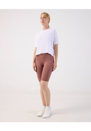 Camiseta Deportiva Boxy  Para Mujer Blanco Patprimo