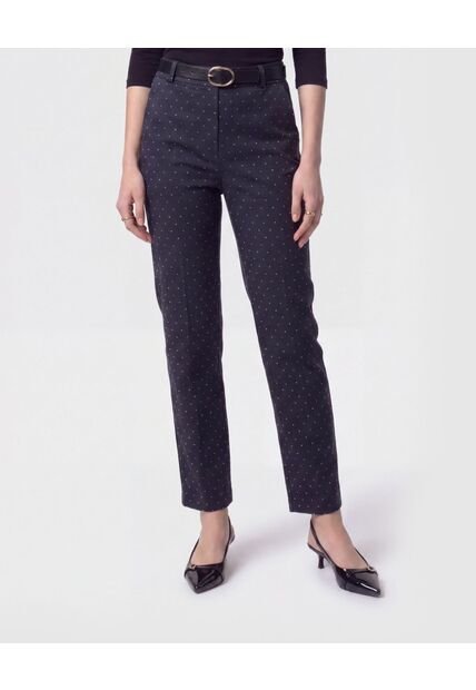 Pantalón Chino Tobillero   Para Mujer Negro Patprimo