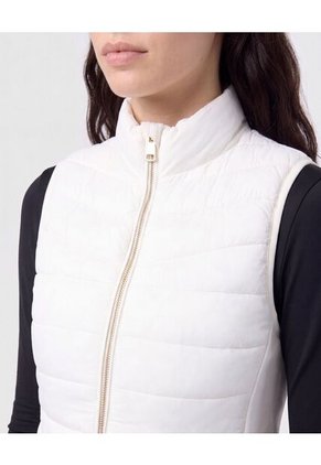 Chaleco Acolchado Con Cierre Para Mujer Blanco Patprimo