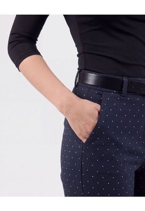 Pantalón Chino Tobillero   Para Mujer Negro Patprimo