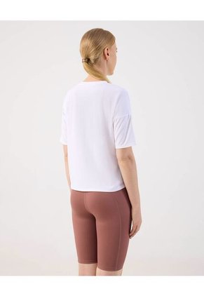 Camiseta Deportiva Boxy  Para Mujer Blanco Patprimo