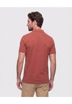 Polo Con Bordado   Para Hombre Naranja Patprimo