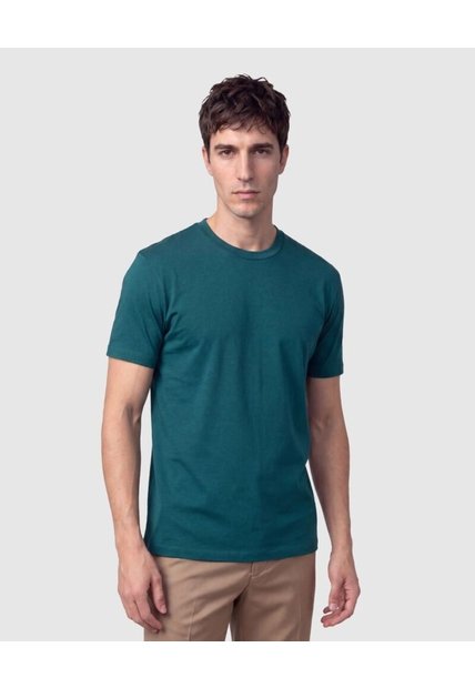 Camiseta Manga Corta Cuello Redondo Hombre  Para Hombre Verde Patprimo