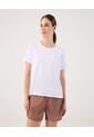 Camiseta Unicolor Deportiva   Para Mujer Blanco Patprimo de Patprimo