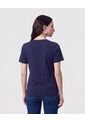 Camiseta Estampada De Cuello Redondo   Para Mujer Azul Patprimo de Patprimo