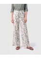 Pantalón Fluido Con Estampado   Para Mujer Verde Patprimo de Patprimo