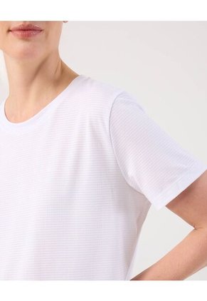 Camiseta Unicolor Deportiva Para Mujer Blanco Patprimo