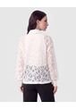 Camisa En Encaje Con Transparencia   Para Mujer Blanco Patprimo de Patprimo