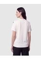 Camiseta Cuello Redondo Bordada   Para Mujer Blanco Patprimo de Patprimo