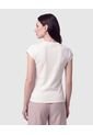 Camiseta Manga Corta Texturizada   Para Mujer Blanco Patprimo de Patprimo