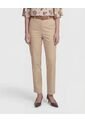 Pantalón Unicolor Tipo Chino   Para Mujer Beige Patprimo de Patprimo