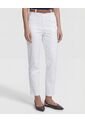 Pantalón Unicolor Tipo Chino   Para Mujer Blanco Patprimo de Patprimo