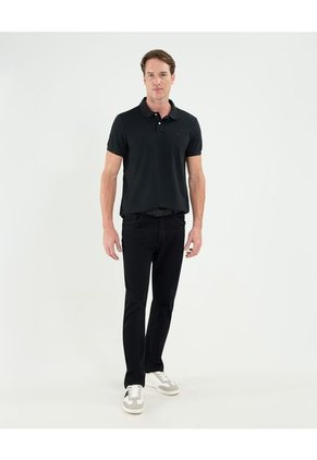 Polo Para Hombre Cuello Tejido Sin Bolsillo Color Negro Marca Patprimo #44112696