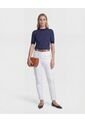 Pantalón Unicolor Tipo Chino   Para Mujer Blanco Patprimo de Patprimo