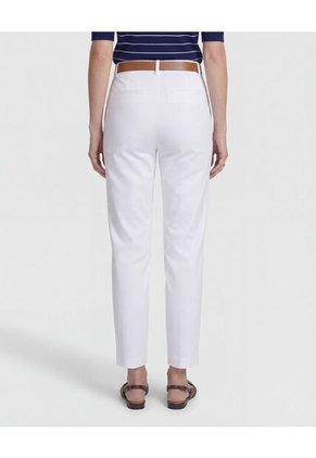 Pantalón Unicolor Tipo Chino   Para Mujer Blanco Patprimo