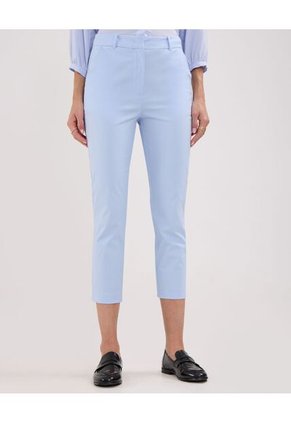 Pantalon Capri Unicolor  Para Mujer Azul Patprimo