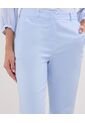 Pantalon Capri Unicolor  Para Mujer Azul Patprimo de Patprimo